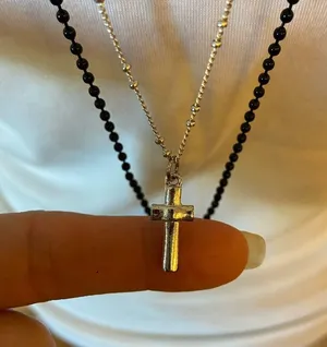 Layered Necklace Black thumbnail 4