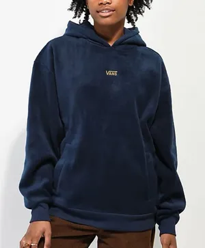 Vans Lizzie Armanto Navy Fleece‎ Hoodie Womens Medium Rose Off The Wall Skate thumbnail 1