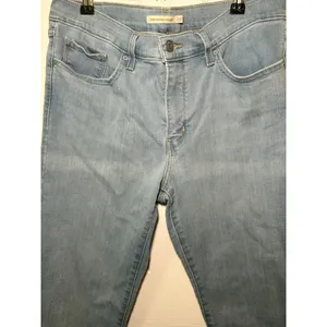 Levi's 314 Shaping Straight‎ Jeans Light Wash Denim Comfort Stretch Size 32 thumbnail 2