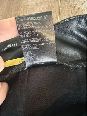 Anthropologie Maeve The Colette Black High Rise Faux Leather Shorts Women’s 32 thumbnail 8