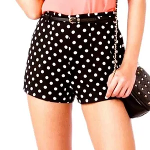 LOFT | Black & White Polka Dot Textured Shorts Size 6 thumbnail 1