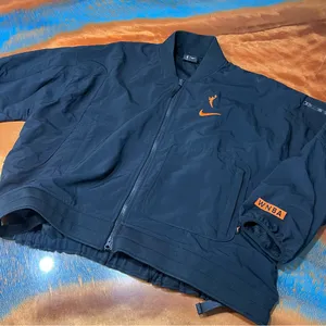 Nike WNBA CT Sun Black Full zip jacket size medium orange embroidered logo thumbnail 3