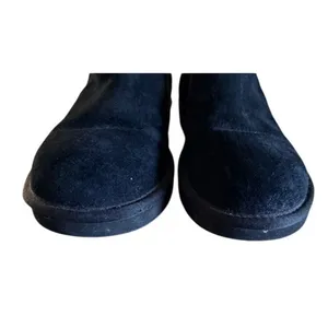 UGG Australia Classic Short Boots Black Suede Sheepskin Size 916 thumbnail 8