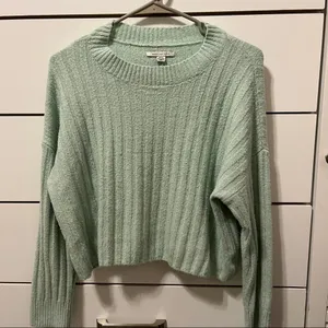 American Eagle Aqua Green Super Soft Sweater thumbnail 3