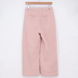 Banana Republic Pants Womens XS Wide Leg Pink Cropped Knit Elastic Waist Good thumbnail 7