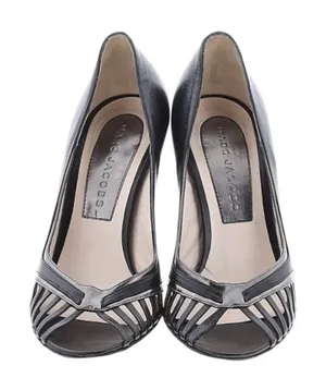 MARC JACOBS | Black Open Toe Heels Sz 5.5 thumbnail 1
