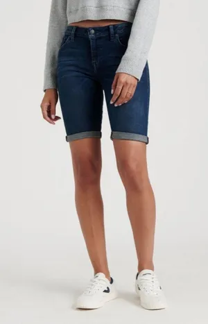 Lucky Brand The Bermuda Shorts (Sz 4/27) Dark Blue Denim Jorts Jean Shorts thumbnail 3