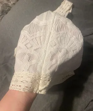 White Lace Crop Top thumbnail 5