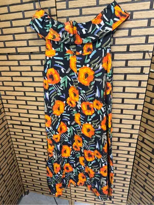 Vestique Floral Strapless Maxi Dress Size Medium thumbnail 3