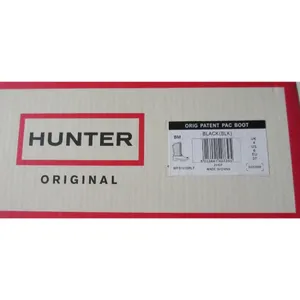 NIB HUNTER Original Shearling Lined Pac in Black Lace-up Rain Boots US 6 $235 thumbnail 8