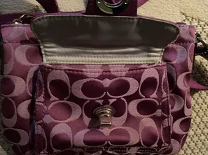 Coach Purple  Crossbody Purse thumbnail 6