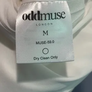 OddMuse Off-White Cap Sleeve Mini Dress - size Medium thumbnail 6