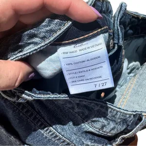 Kancan High Rise Girlfriend Jeans EUC Size 7/27 Blue thumbnail 8