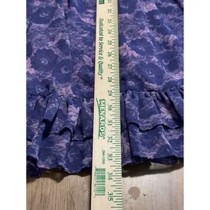 Free people These‎ Dreams Mini Dress Violet Floral Cottagecore Boho Tunic M thumbnail 15