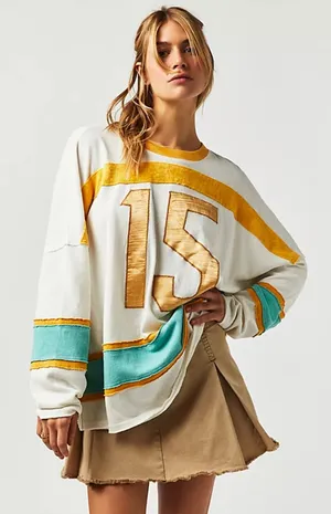 Free People We The Free Sports Tee Ivory thumbnail 2