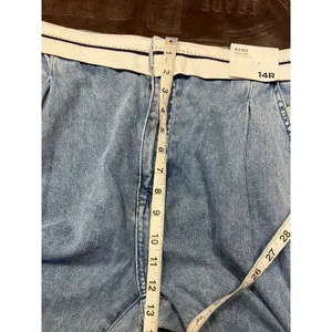 Aeropostale Womens 14R‎ Trouser Jeans White Waistband Light Wash Denim New thumbnail 16