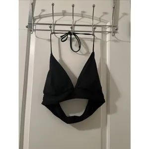 Women's Size 1XL Black Swim Top Tie Back Spaghetti Straps thumbnail 6