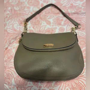 Michael Kors Brown Shoulder Bag with Gold Accents thumbnail 3