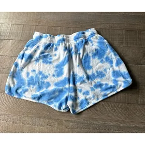 Jane and Delancey Women's‎ Blue White Tie-Dye Lounge Shorts Size Medium thumbnail 5