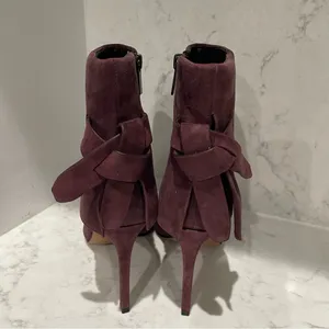 New! Vince Camuto Amesha Suede‎ Open Toe Bootie Sz 8.5 thumbnail 5