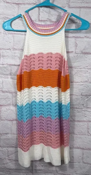 Mod Boutique Medium Multicolor Knit Dress thumbnail 1