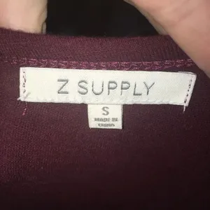 Z Supply S maroon layered modest lagenlook knit dress thumbnail 3