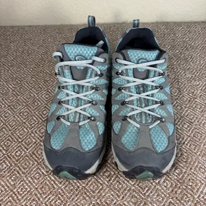 Oboz Luna Low Hiking Shoes Boots Women’s Sz 9 Blue Gray Outdoor Camping Fishing thumbnail 10