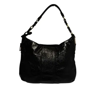 Tory Burch brown crinkled bag thumbnail 2