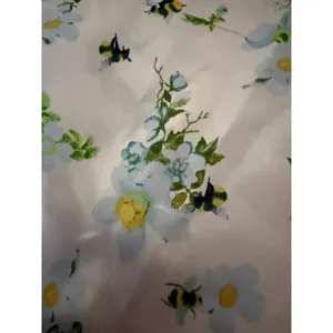 Dainty boho cute Satin Lace Slip Dress blue Floral Bee Open y2k Mini cottage M thumbnail 7