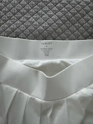 Varley White Pleated Melody Skirt NWOT thumbnail 4