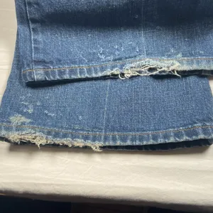 American Eagle Jeans Women 14 Regular 37x32 Boot Cut Hipster Fit Hem Wear thumbnail 5