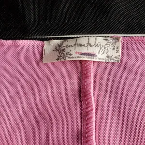 Intimately Free People Countdown Flocked‎ Long Sleeve Candy Coated Pink Medium thumbnail 4