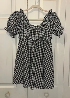 BuddyLove Black Gingham Dress thumbnail 1
