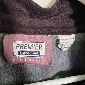 Vintage Premier‎ International for Ladies Women's Size Large Fleece Sweatshirt thumbnail 8