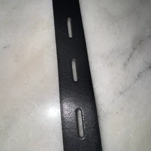Black genuine leather with unique silver buckle thumbnail 4