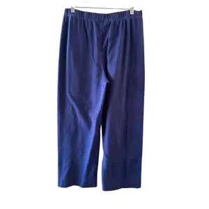 Appleseed's Blue Button Detail Wide Leg Dress Pants Women Sz S thumbnail 2
