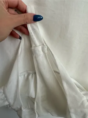 Astr White Draped Sheer Bodysuit thumbnail 6