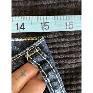Silver Jeans Suki Capri Low Rise Straight Dark‎ Stitching Size 29 Embroidery thumbnail 7