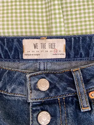 Free People Mini Skirt Denim thumbnail 2