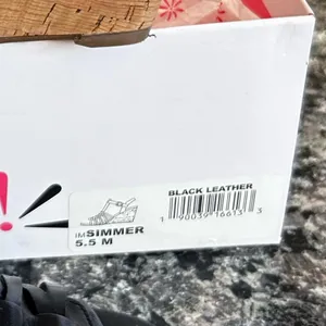 Isaac Mizrahi Black Leather Simmer Strappy Wedges size 5.5 thumbnail 10