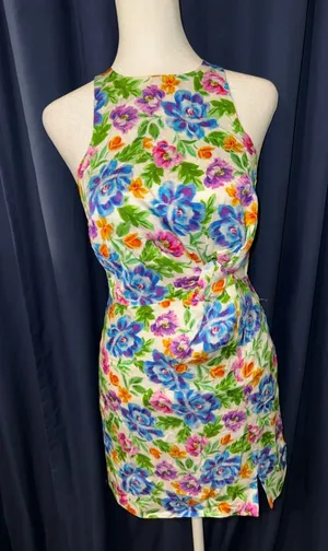 For Love And Lemons New Lucy Floral Mini Dress Cutout‎ Size XS NWT thumbnail 1
