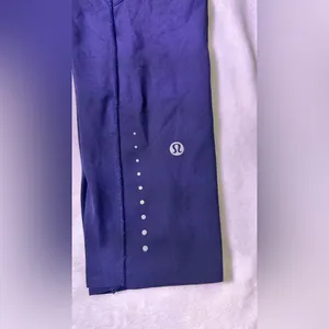 lululemon purple leggings with reflective logo dot thumbnail 2