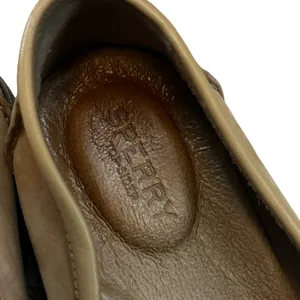 Sperry Womens Seaport Penny Loafers Tan‎ White Leather Preppy Slip On STS83410 9 thumbnail 7