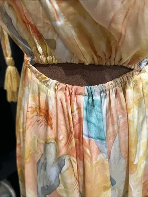 fab’rik Halter Neck Cutout Maxi Dress Multicolor Size Small thumbnail 10