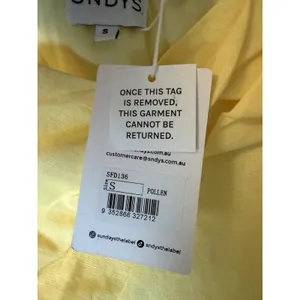 SNDYS Saskia Mini Dress in Pollen Sz S NWT $89 thumbnail 7