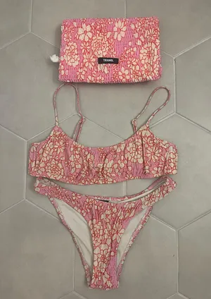 triangl bikini xs/xxs pink floral thumbnail 1