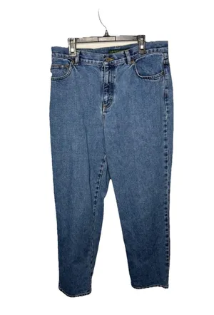 Lauren Jean Co Petite Straight Leg Blue Jeans Size 10P Womens 100 % cotton thumbnail 1