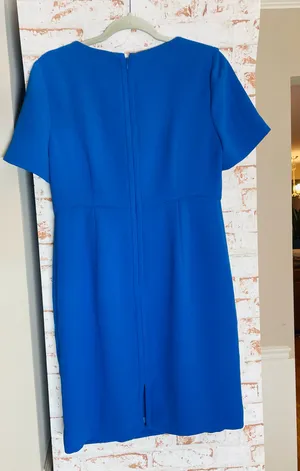 J.Crew Cobalt Blue Dress Size 12P thumbnail 2