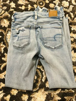 American Eagle Next Level Stretch Super Distressed Jeans size 0 thumbnail 5