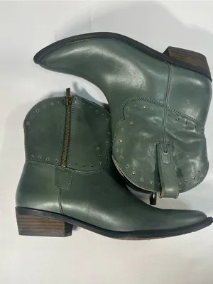 Lucky Brand Women’s Chantilly Leather Western Pointed Toe Ankle Boots 10M thumbnail 5